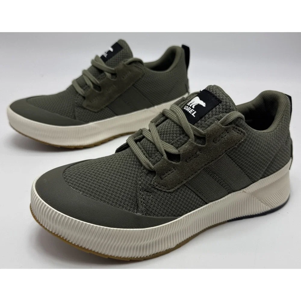 Sorel Women's Out 'N About III Low Waterproof Sneakers Olive Green Size 7.5